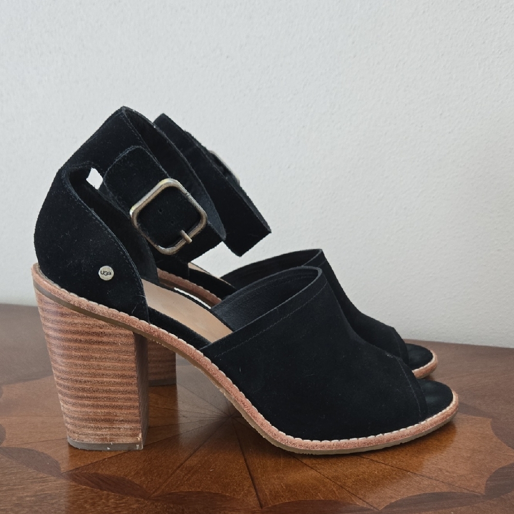 Black Suede UGG Heels